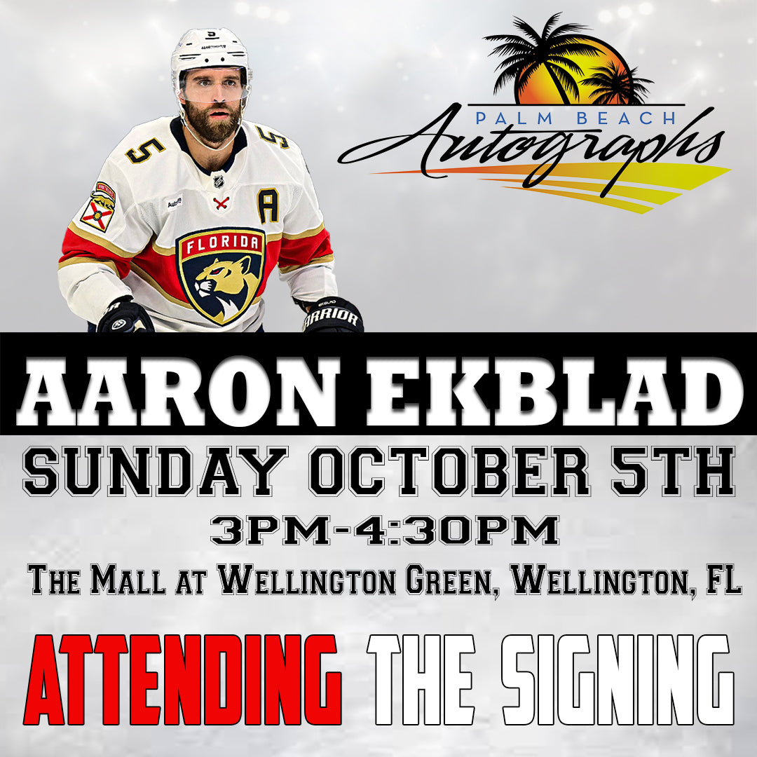 AARON EKBLAD AUTOGRAPH EVENT - Wellington (The Mall at Wellington Green) In-Store Public Signing - October 5th, 2025