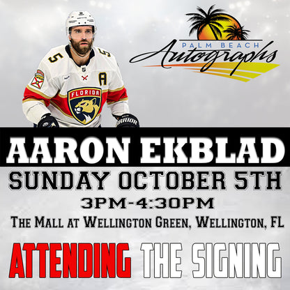 AARON EKBLAD AUTOGRAPH EVENT - Wellington (The Mall at Wellington Green) In-Store Public Signing - October 5th, 2025