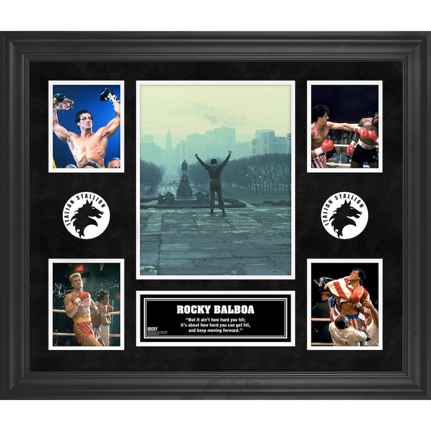 Sylvester Stallone Rocky Deluxe Framed 5-Photo Collage