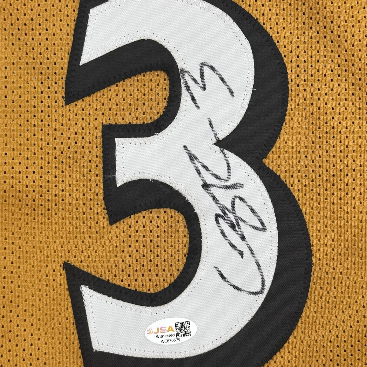 Caron Butler Autographed Washington (Gold #3) Custom Stitched Jersey - JSA