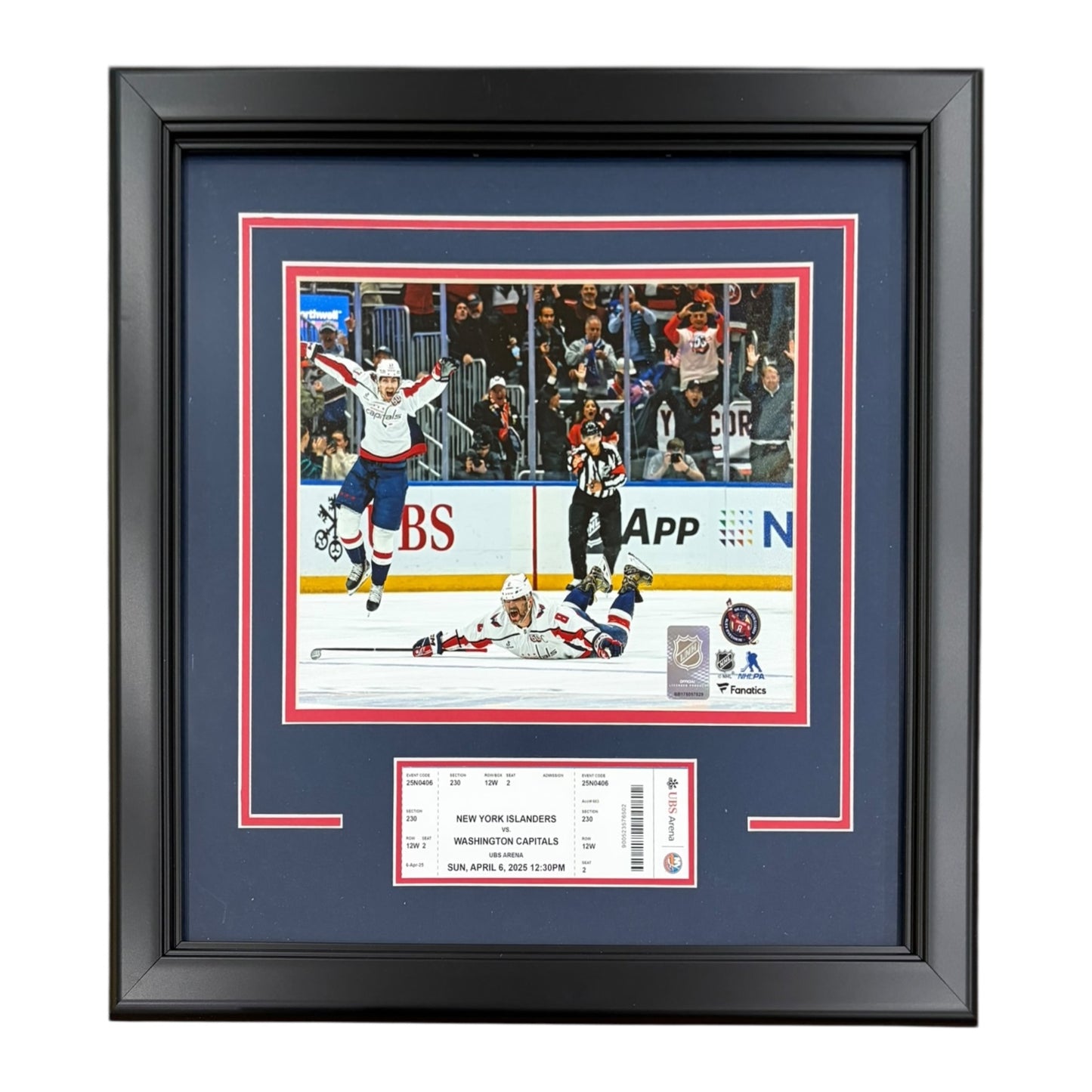 Alexander Ovechkin Washington Capitals 895th Goal 8x10 Photo Deluxe Framed with Replica Game Ticket