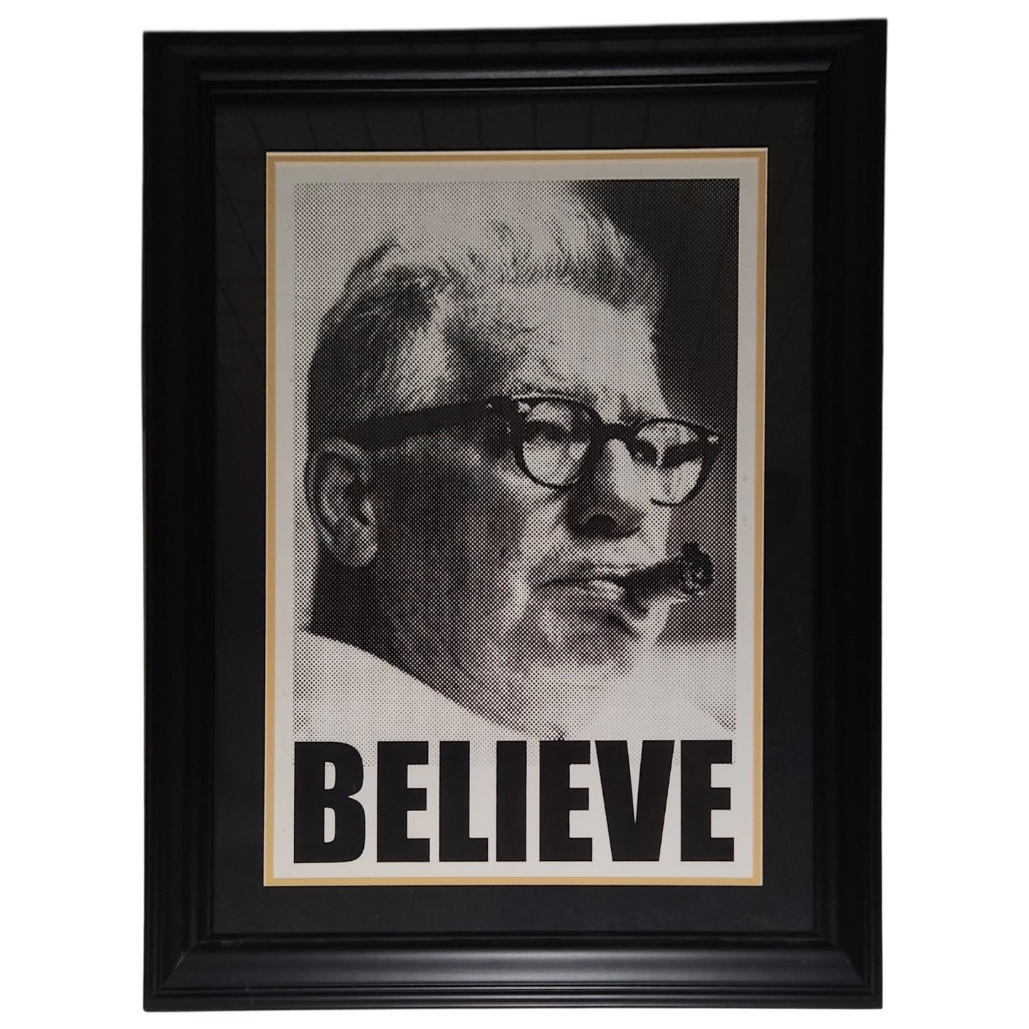 Art Rooney "Believe" Deluxe Framed Pittsburgh Steelers Poster