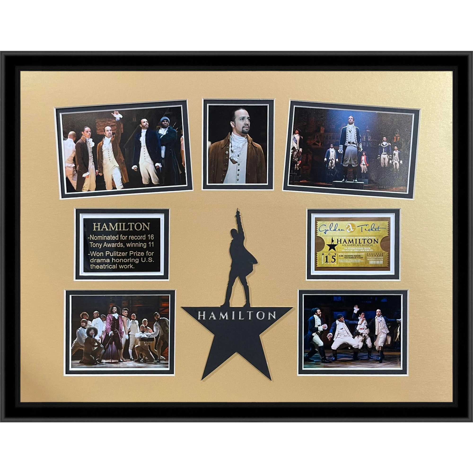 Lin-Manuel Miranda Deluxe Framed Hamilton Broadway Collage Piece