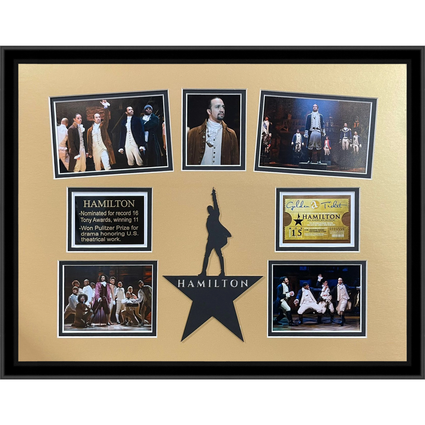 Lin-Manuel Miranda Deluxe Framed Hamilton Broadway Collage Piece