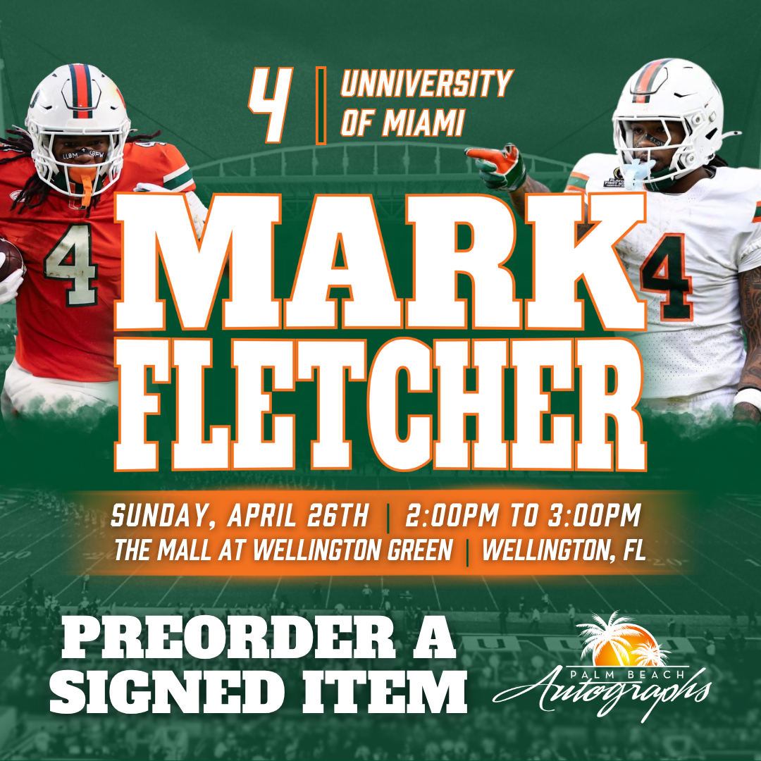 MARK FLETCHER JR. PREORDER A SIGNED ITEM