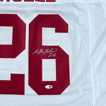 Antrel Rolle Autographed New York (White #26) Custom Jersey -JSA