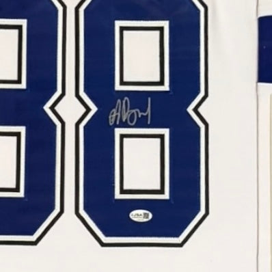 Andrei Vasilevskiy Autographed Tampa Bay Lightning (White #88) Deluxe Framed Jersey - JSA
