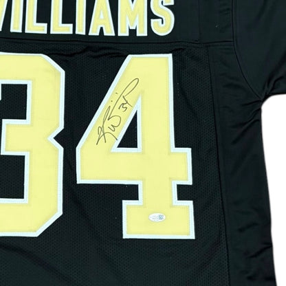 Ricky Williams Autographed New Orleans (Black #34) Custom Stitched Jersey - JSA