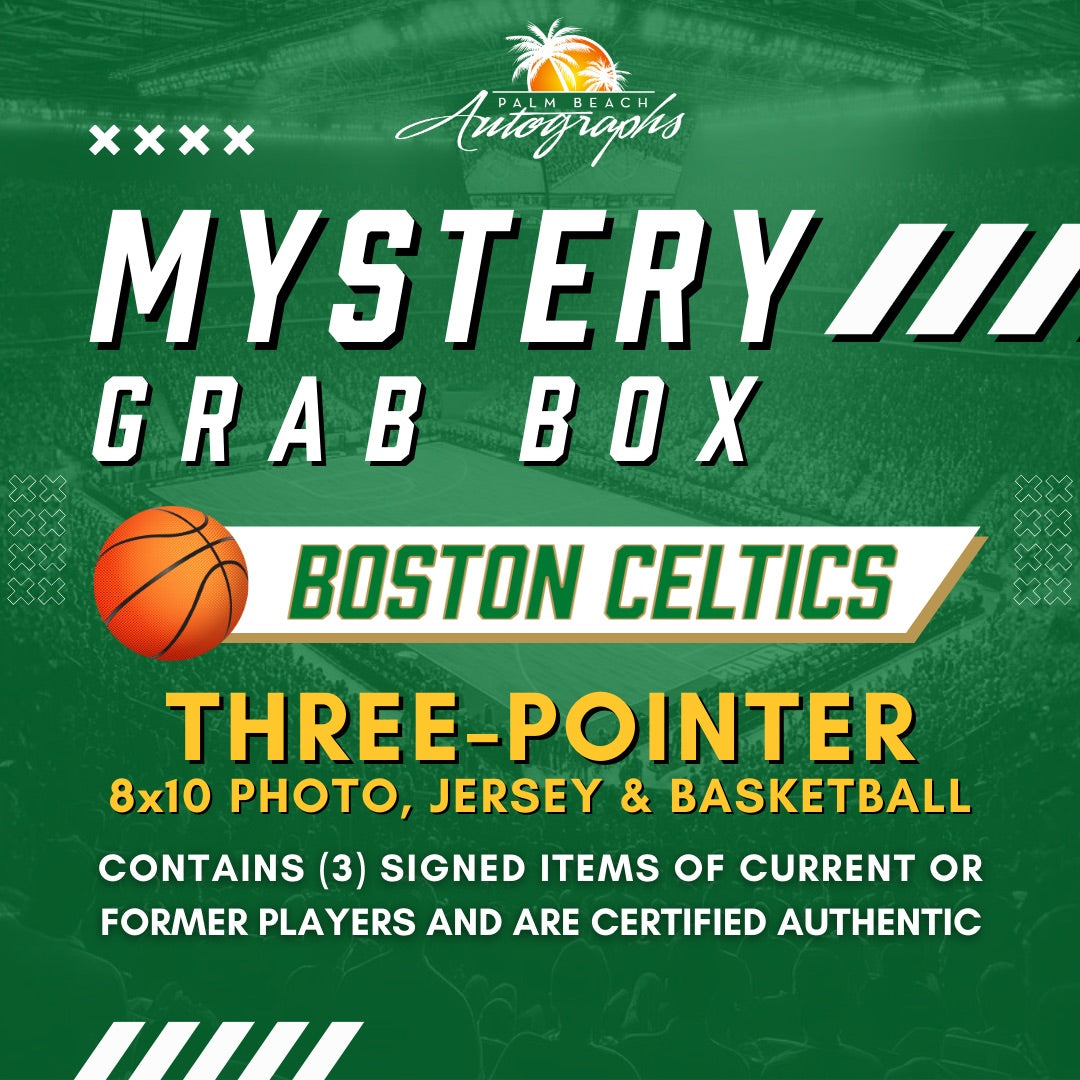 Mystery Grab Box - Boston Celtics NBA Basketball Autographed 3 Pointer Box