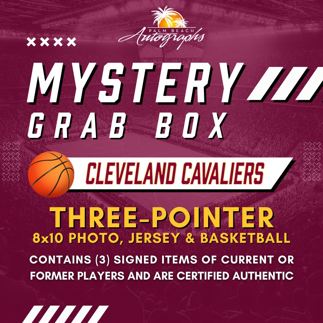 Mystery Grab Box - Cleveland Cavaliers NBA Basketball Autographed 3 Pointer Box