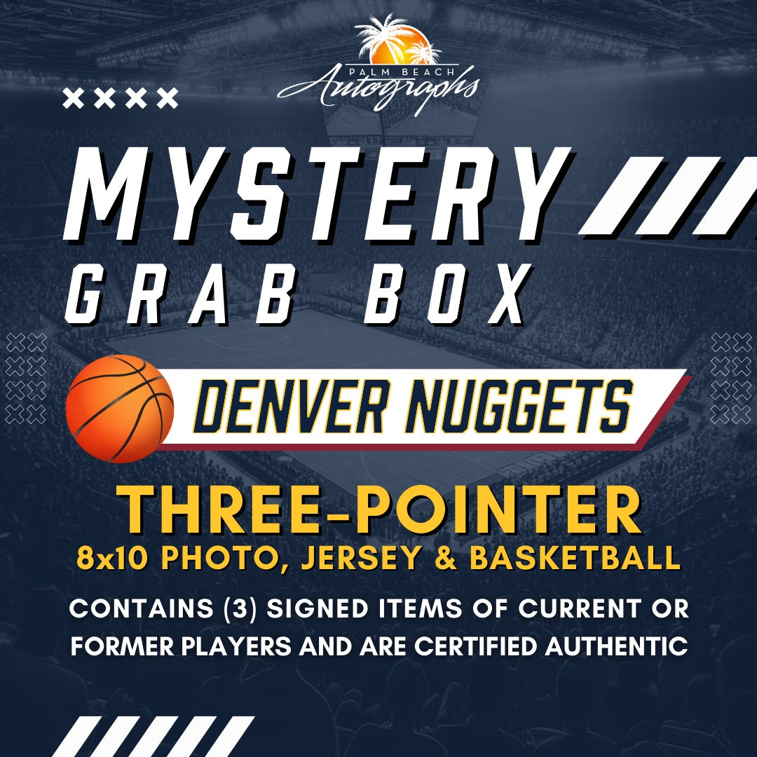Mystery Grab Box - Denver Nuggets NBA Basketball Autographed 3 Pointer Box