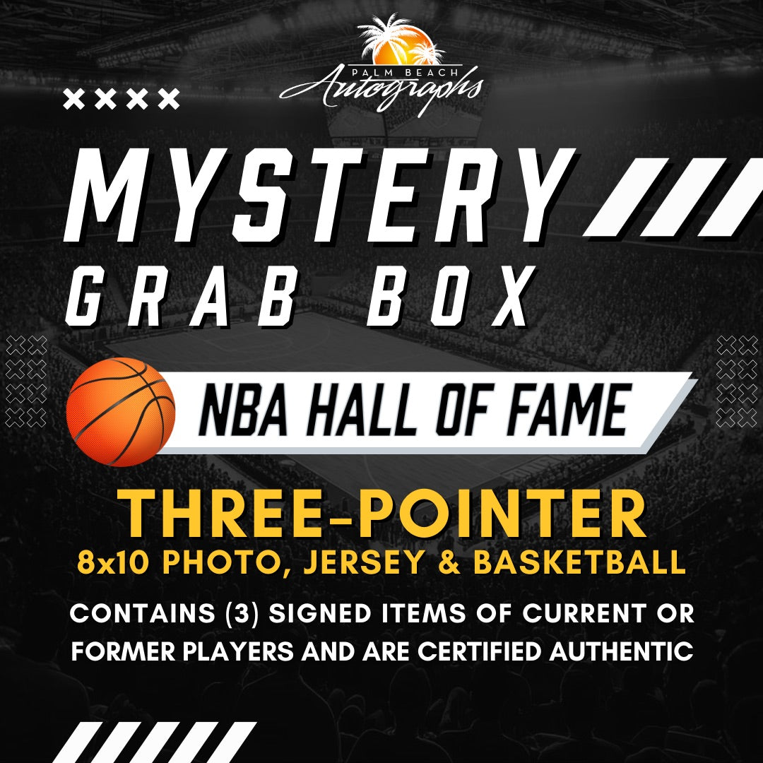 Mystery Grab Box - NBA Basketball Autographed 3 Pointer Box - Hall of Famers Only