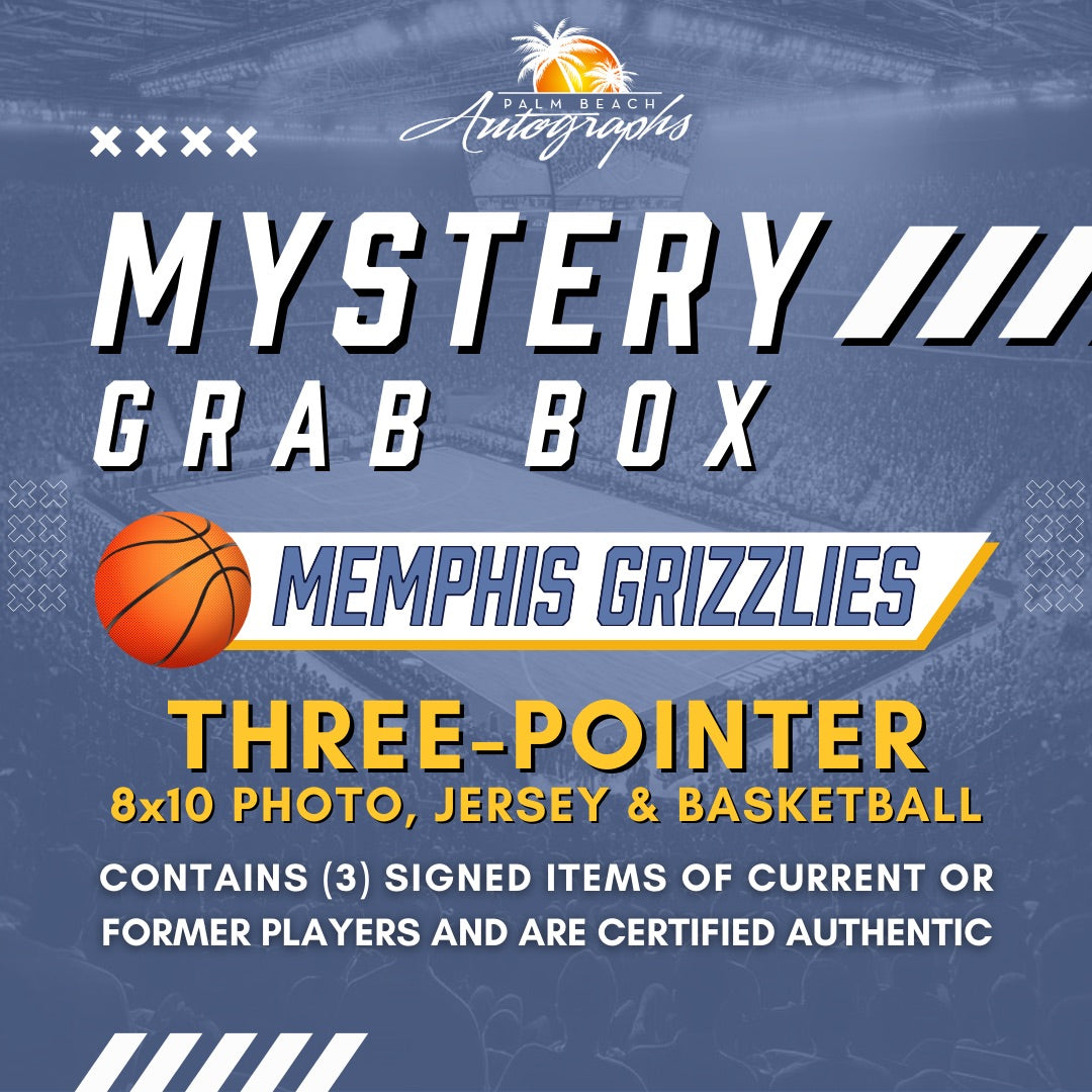 Mystery Grab Box - Memphis Grizzlies NBA Basketball Autographed 3 Pointer Box