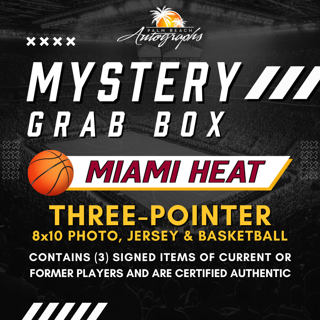 Mystery Grab Box - Miami Heat NBA Autographed 3 Pointer Box