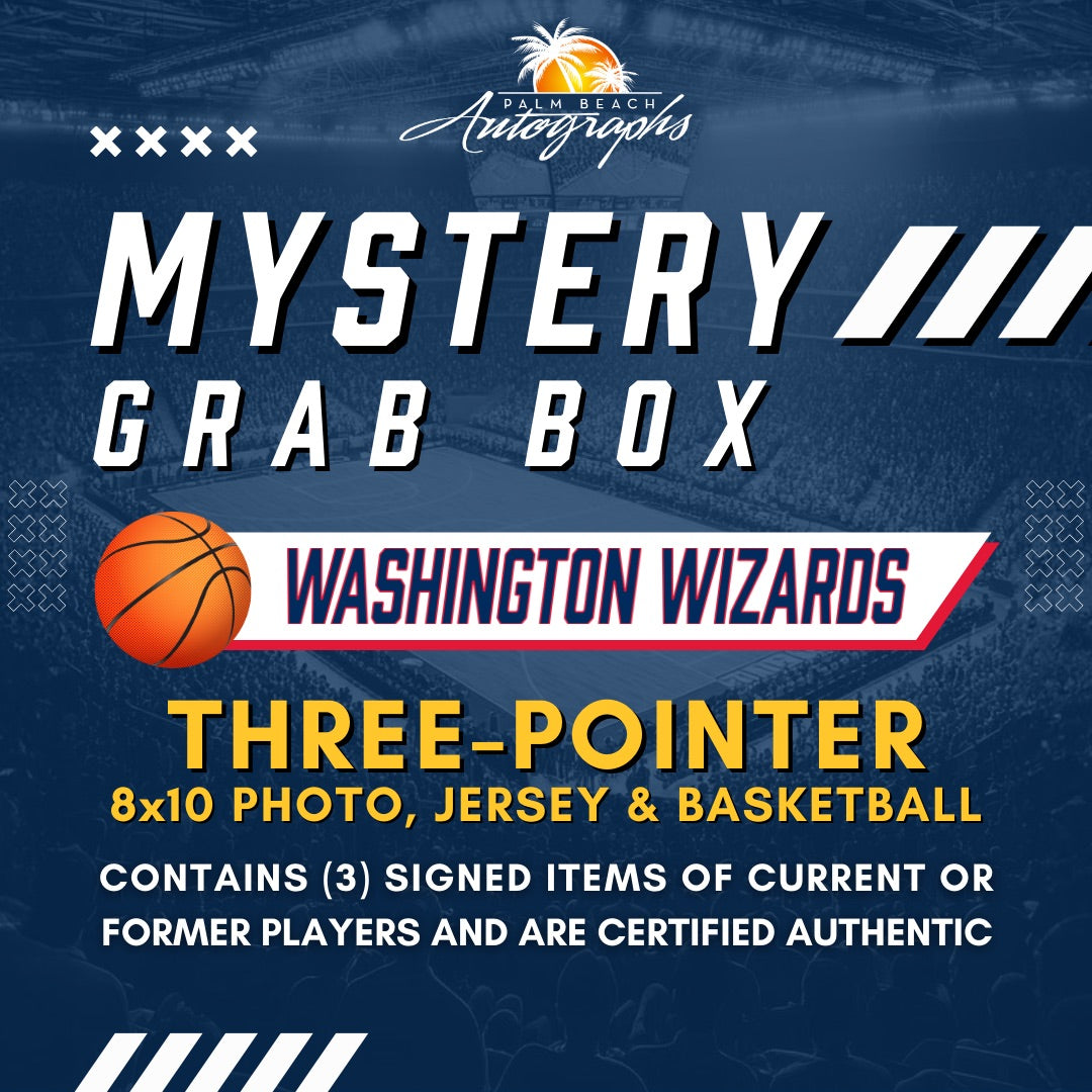 Mystery Grab Box - Washington Wizards NBA Basketball Autographed 3 Pointer Box