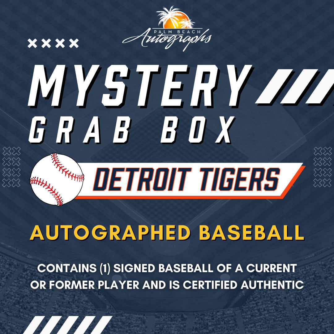 Mystery Grab Box - Detroit Tigers MLB Autographed Baseball - Mystery