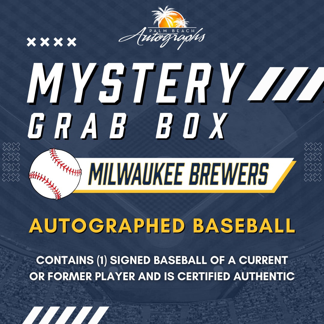 Mystery Grab Box - Milwaukee Brewers MLB Baseball Autographed Ball