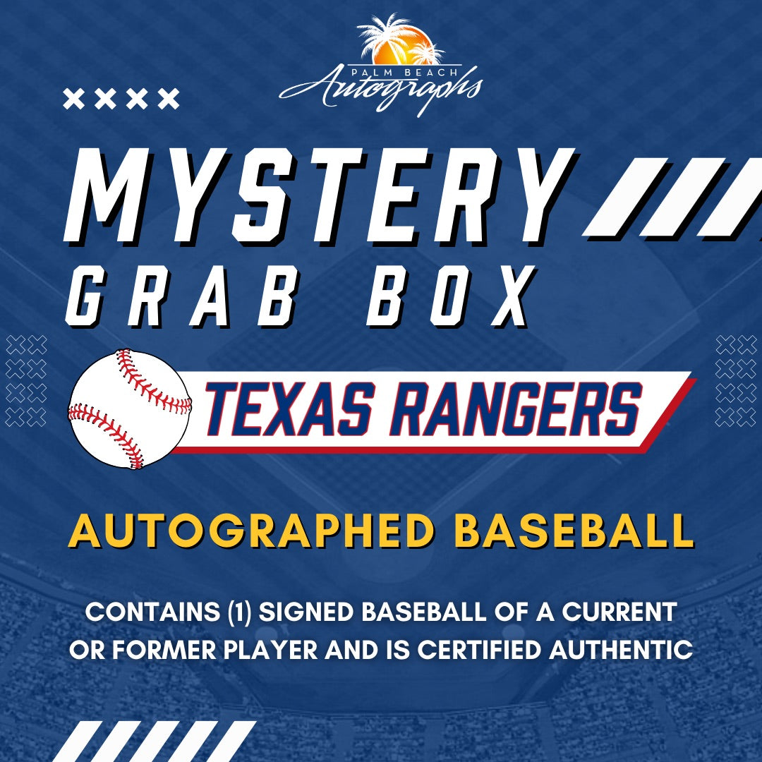 Mystery Grab Box - Texas Rangers MLB Baseball Autographed Ball