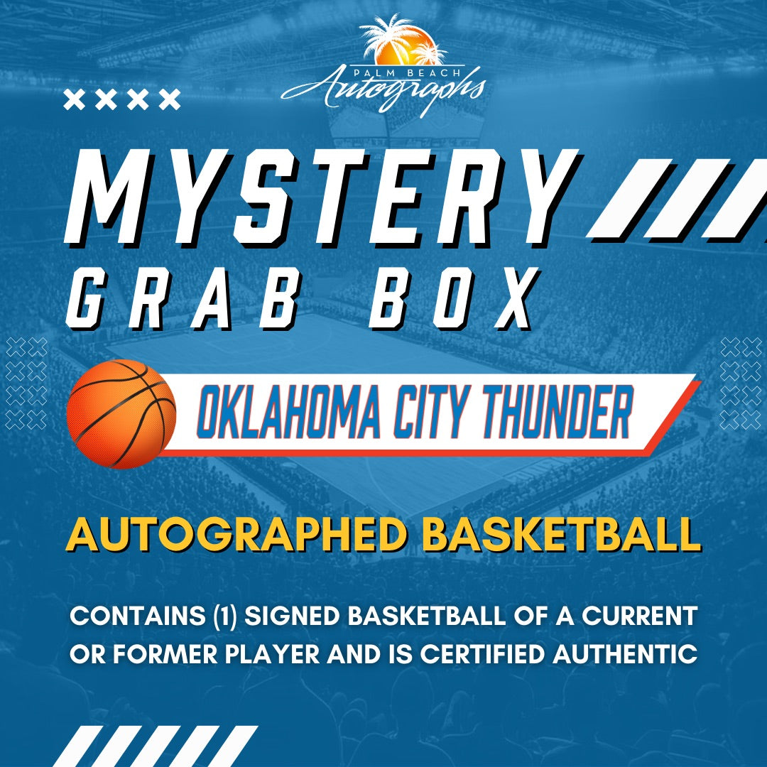 Mystery Grab Box - Oklahoma City Thunder NBA Basketball Autographed Ball
