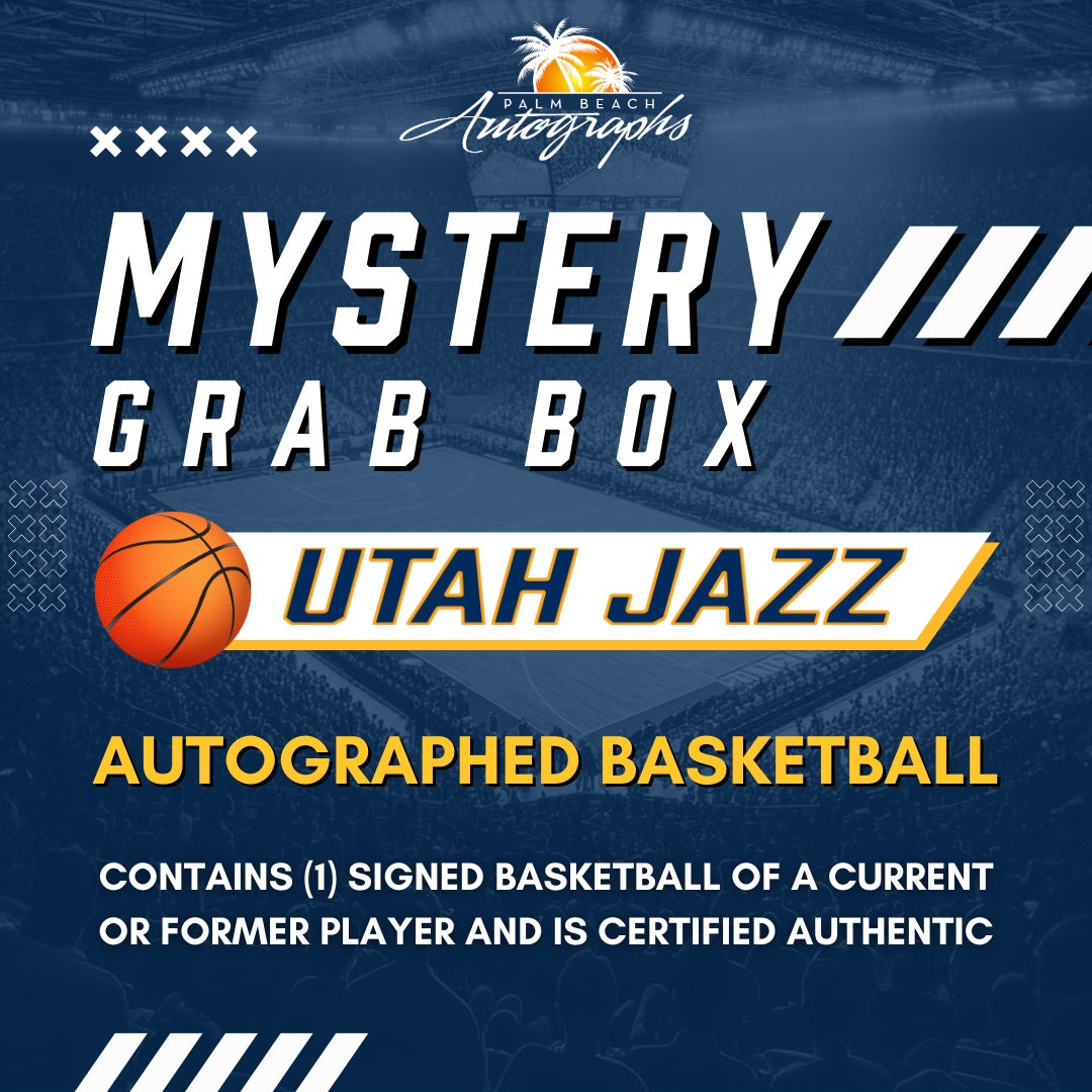 Mystery Grab Box - Utah Jazz NBA Basketball Autographed Ball