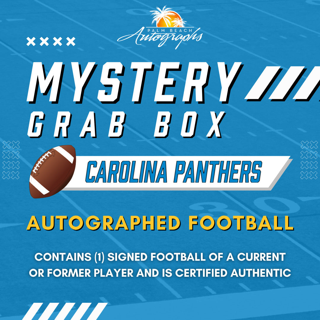 Mystery Grab Box - Carolina Panthers NFL Football Autographed Ball