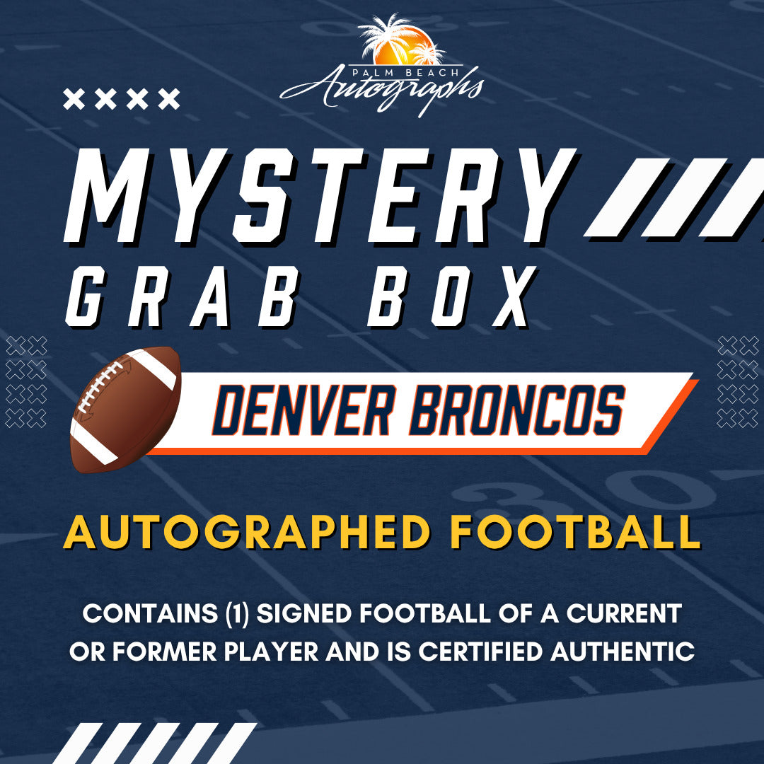 Mystery Grab Box - Denver Broncos NFL Football Autographed Ball
