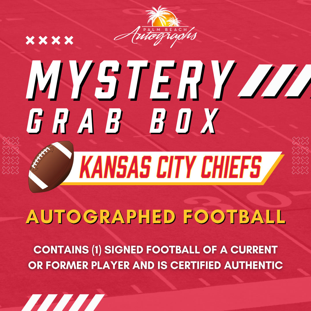 Mystery Grab Box - Kansas City Chiefs NFL Football Autographed Ball