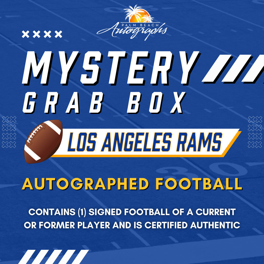 Mystery Grab Box - Los Angeles Rams NFL Football Autographed Ball
