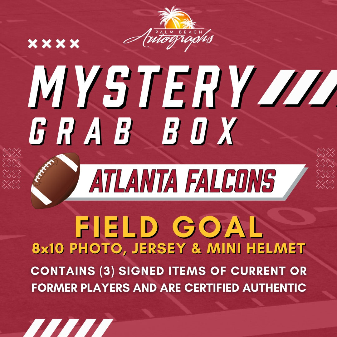Mystery Grab Box - Atlanta Falcons NFL Football Autographed Field Goal Box