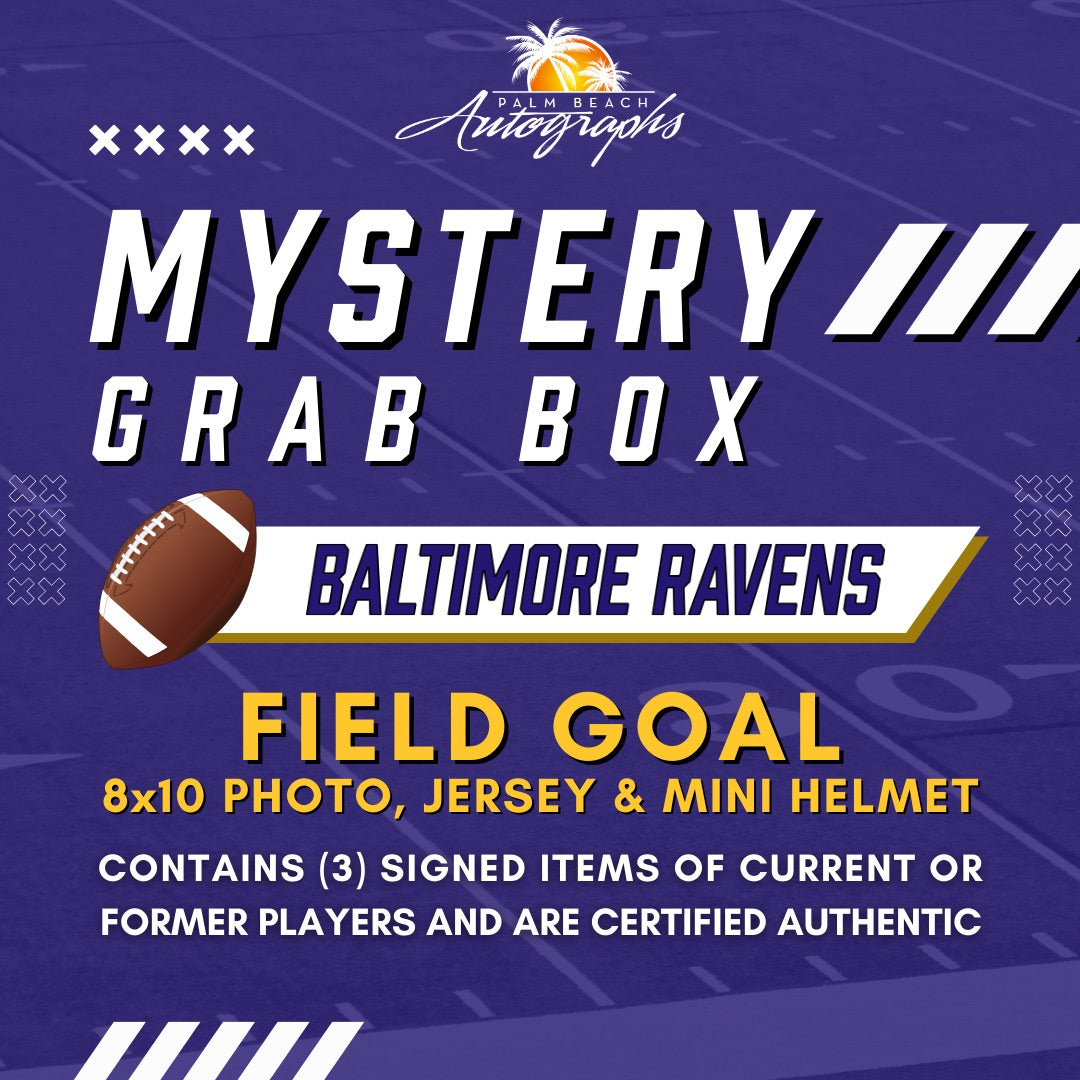 Mystery Grab Box - Baltimore Ravens NFL Football Autographed Field Goal Box