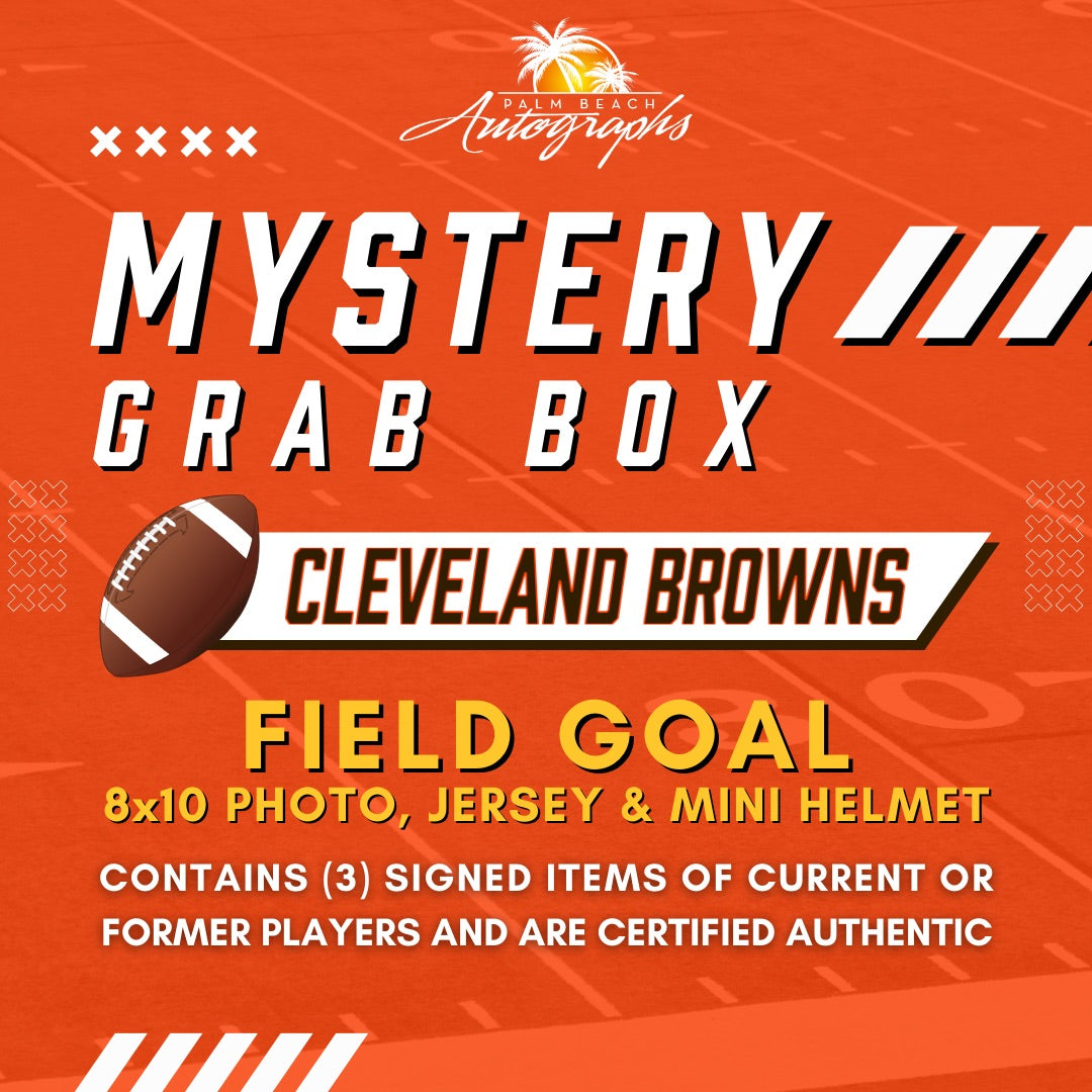 Mystery Grab Bag - Cleveland Browns NFL Football Autographed Field Goal Box