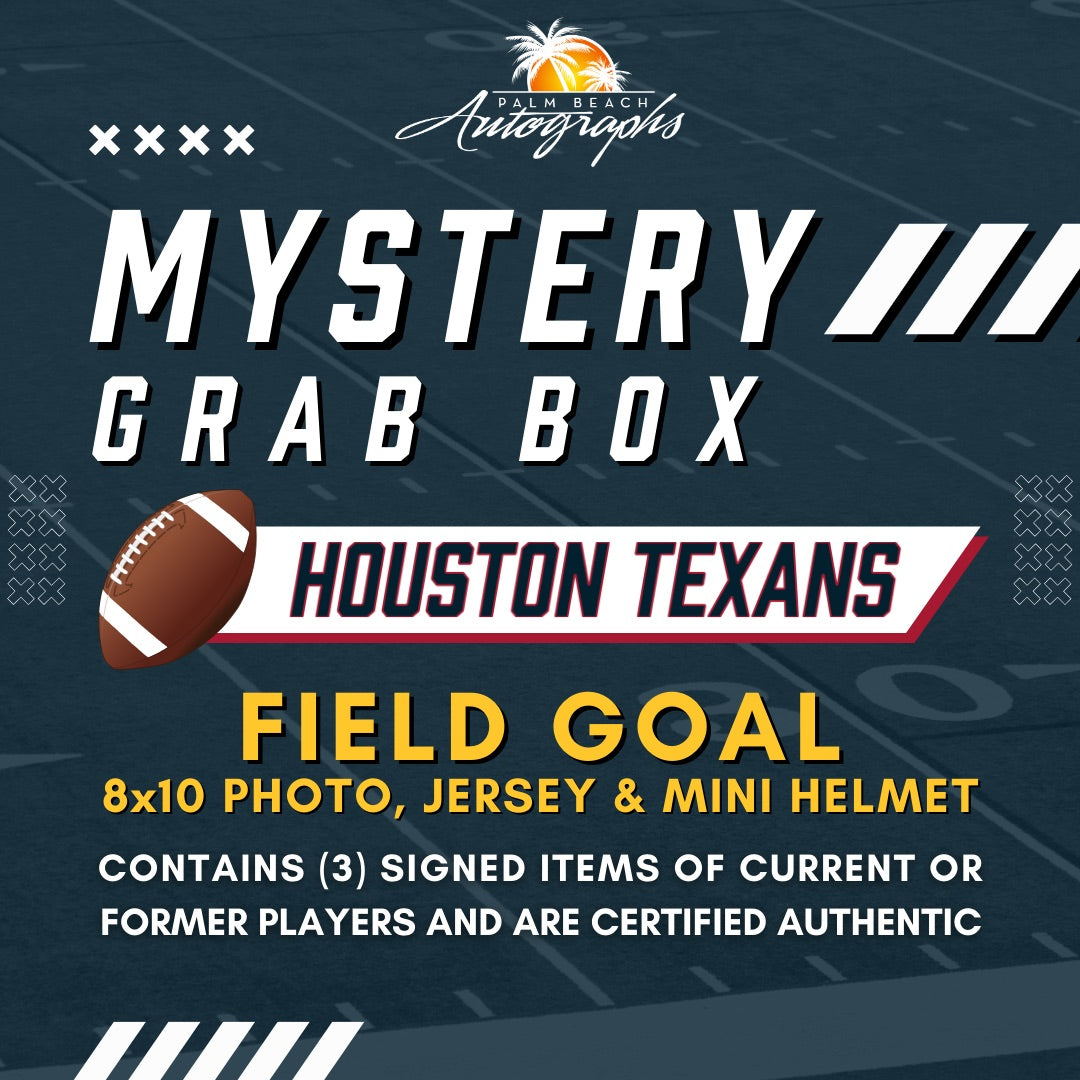 Mystery Grab Bag - Houston Texans NFL Football Autographed Field Goal Box