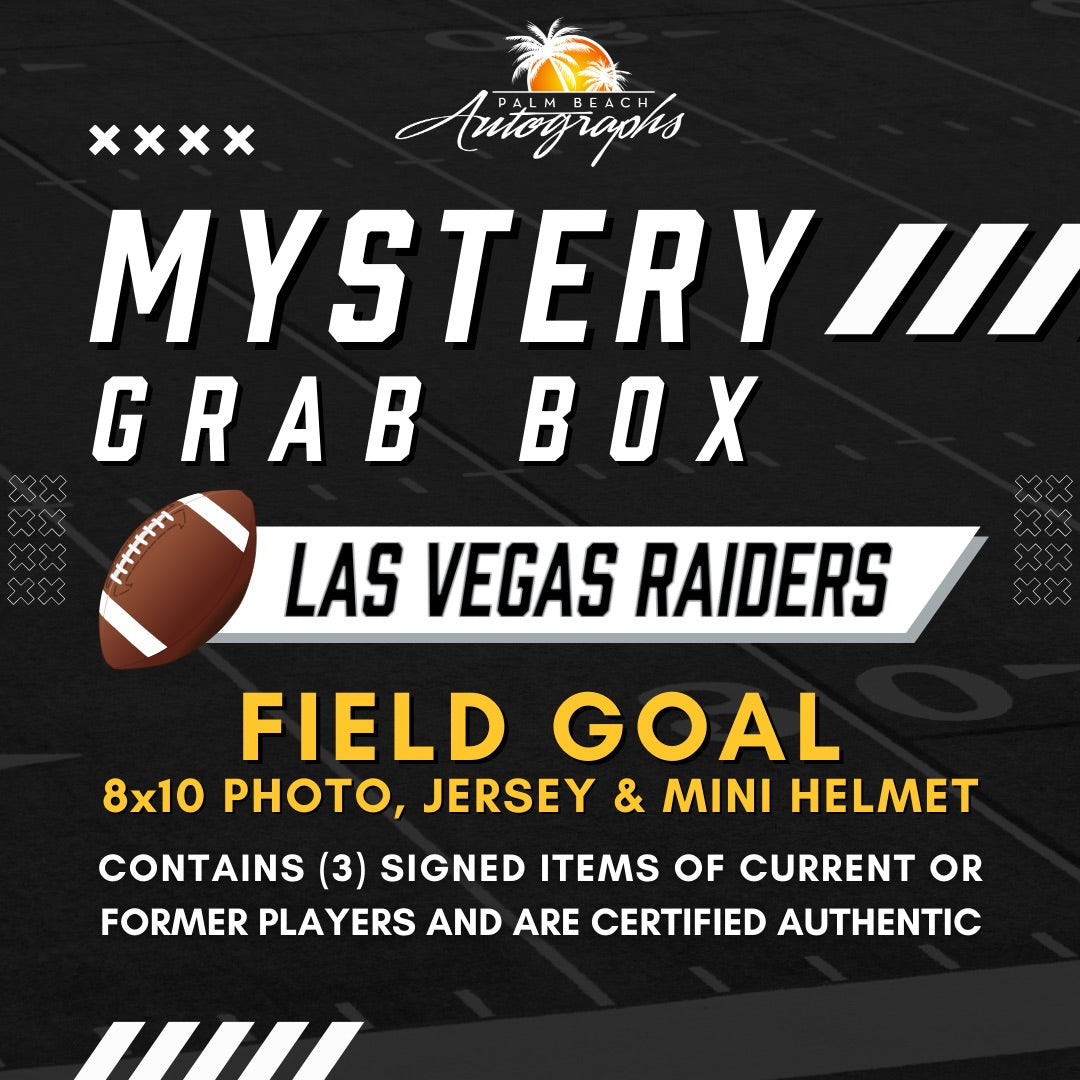 Mystery Grab Box - Las Vegas Raiders NFL Football Autographed Field Goal Box