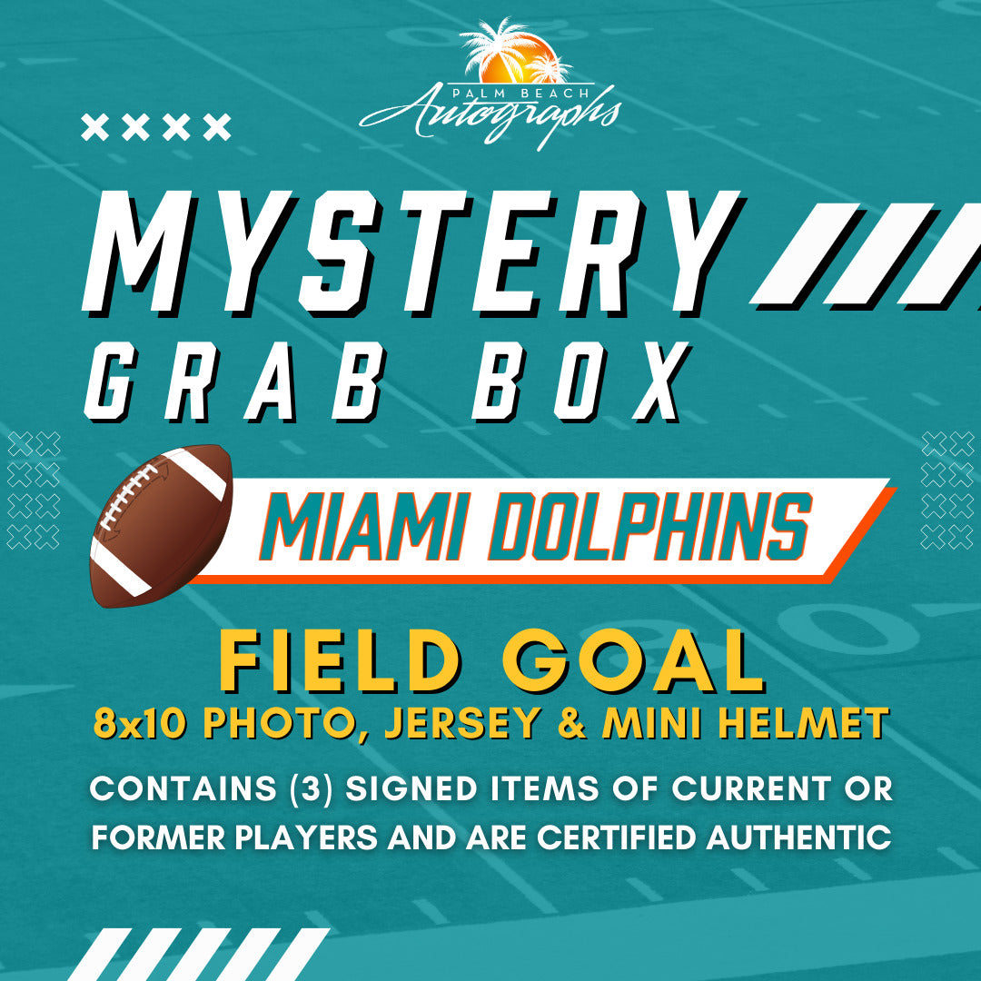 Mystery Grab Box - Miami Dolphins NFL Autographed Field Goal Box