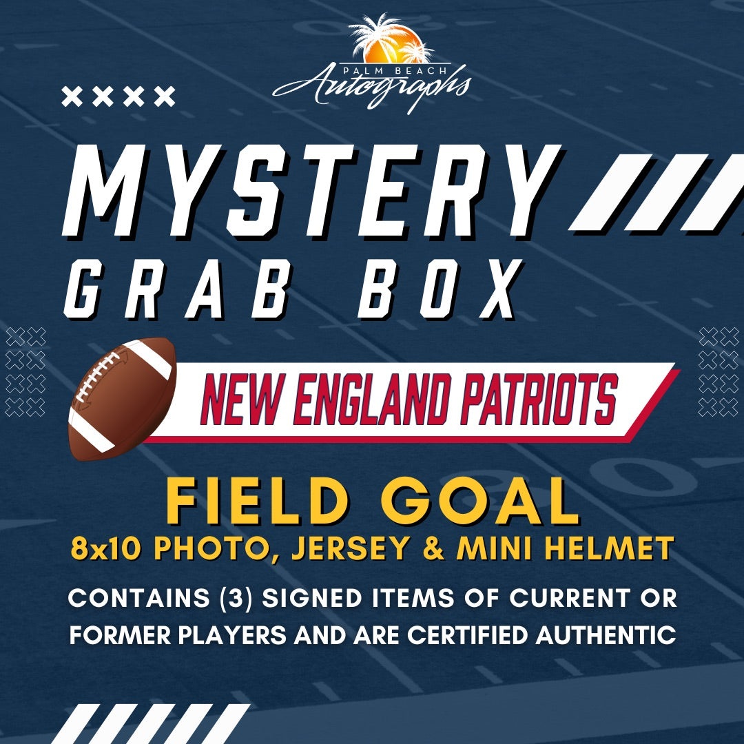 Mystery Grab Box - New England Patriots NFL Football Autographed Field Goal Box