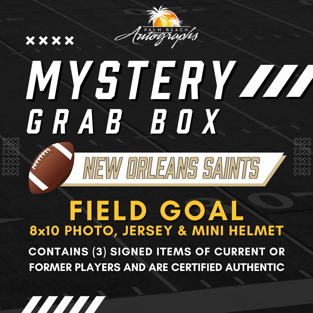 Mystery Grab Box - New Orleans Saints NFL Football Autographed Field Goal Box