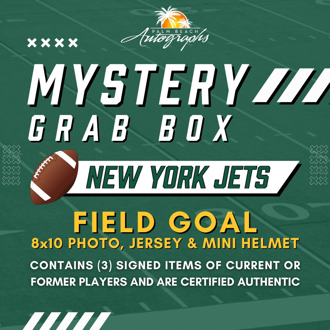 Mystery Grab Box - New York Jets NFL Football Autographed Field Goal Box