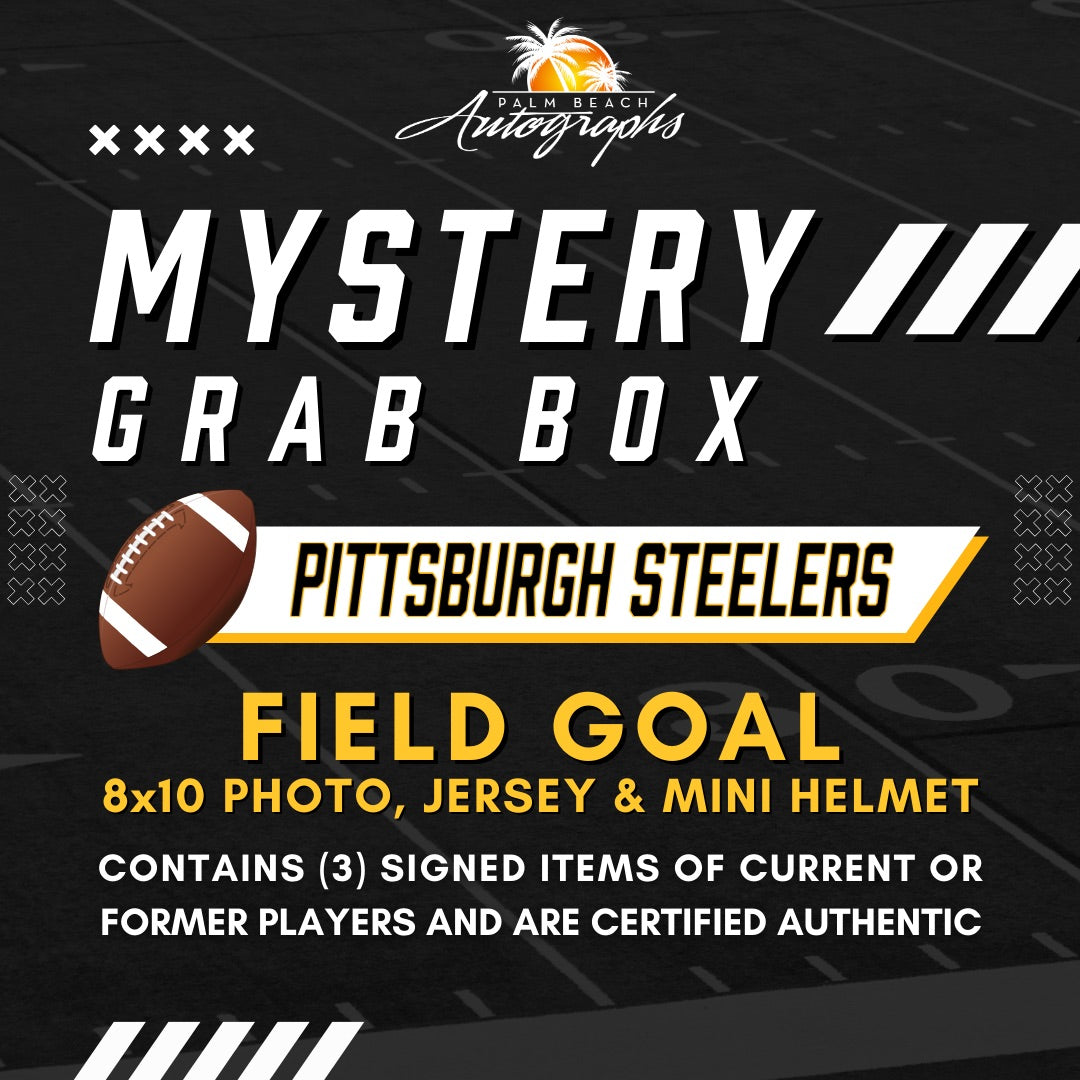 Mystery Grab Bag - Pittsburgh Steelers NFL Football Autographed Field Goal Box