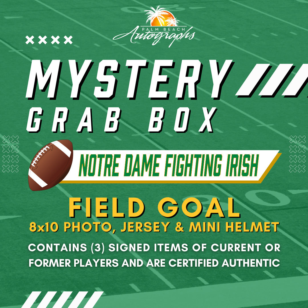 Mystery Grab Box - Notre Dame Fighting Irish NCAA Autographed Field Goal