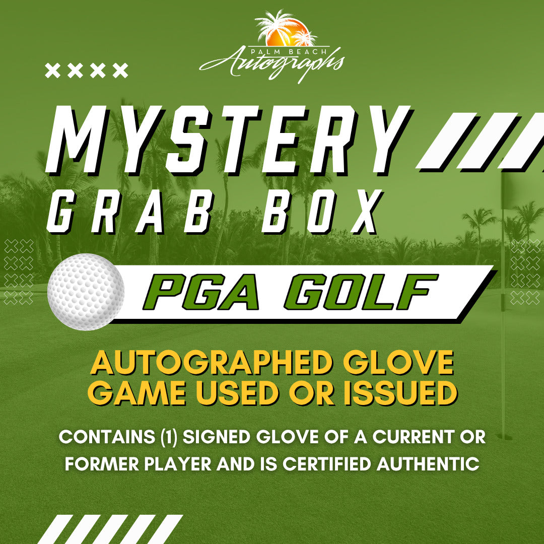 Mystery Grab Box - PGA Golf Autographed Glove - Game Issued or Round Used