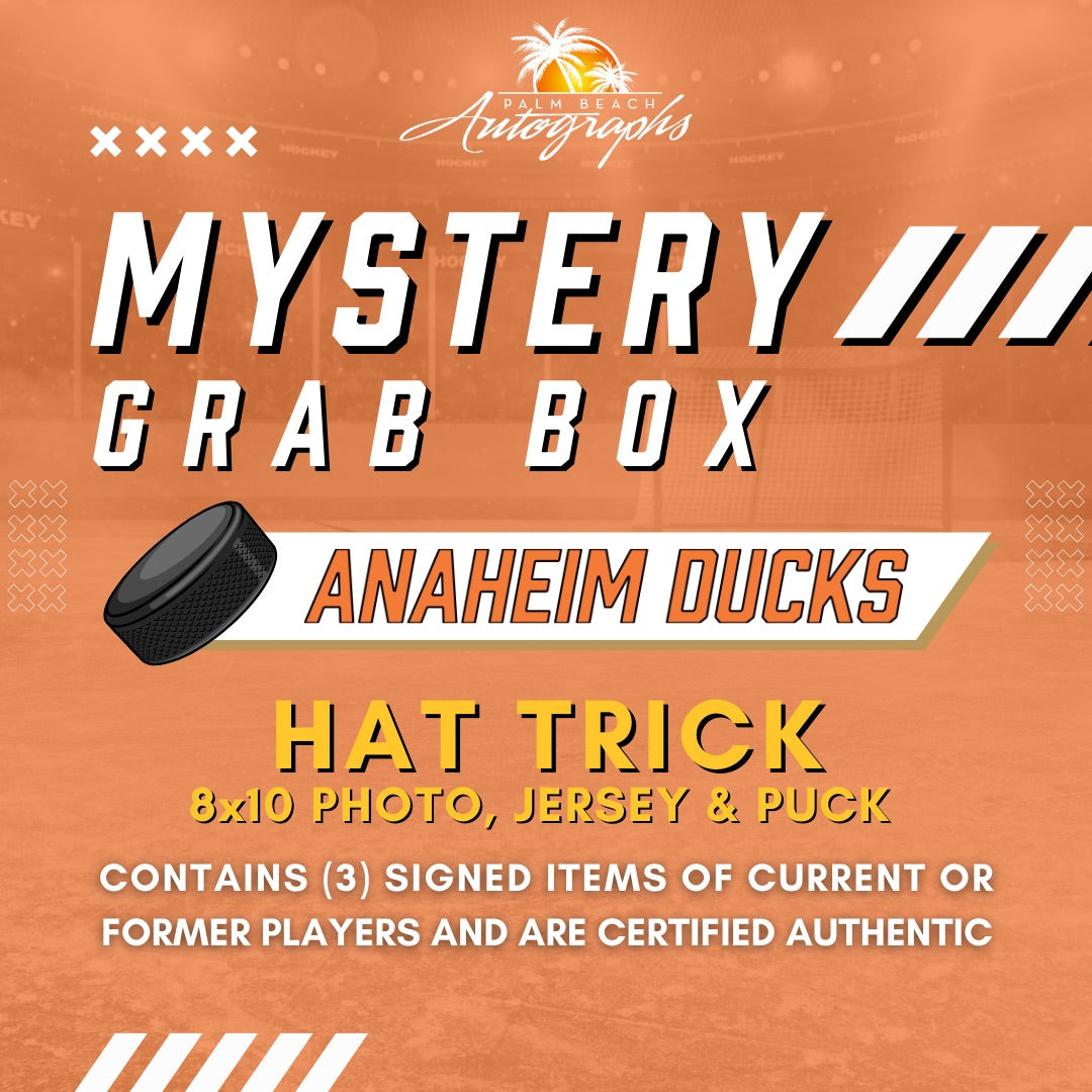 Mystery Grab Box - Anaheim Ducks NHL Hockey Autographed Hat Trick
