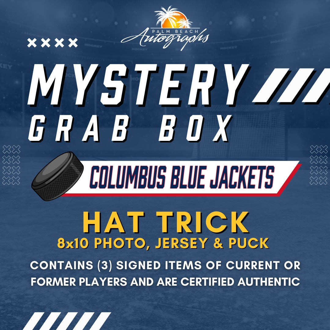 Mystery Grab Box - Columbus Blue Jackets NHL Hockey Autographed Hat Trick