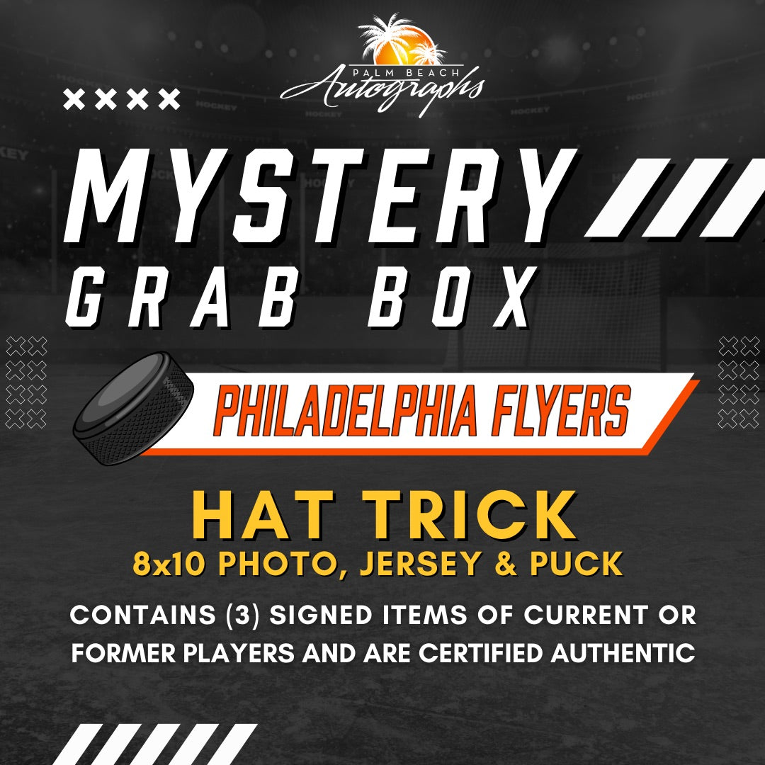 Mystery Grab Box - Philadelphia Flyers NHL Hockey Autographed Hat Trick