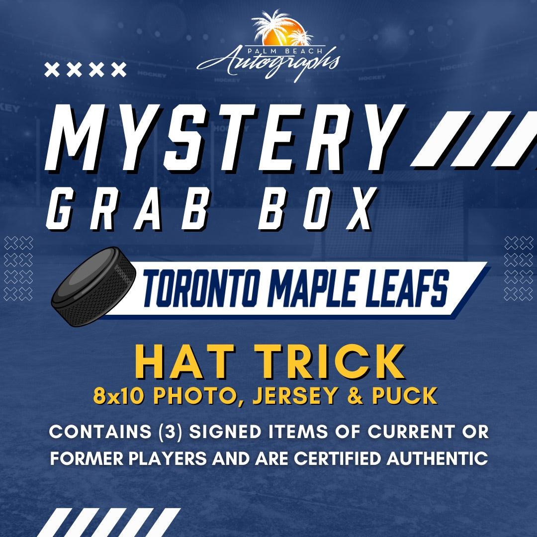 Mystery Grab Box - Toronto Maple Leafs NHL Hockey Autographed Hat Trick