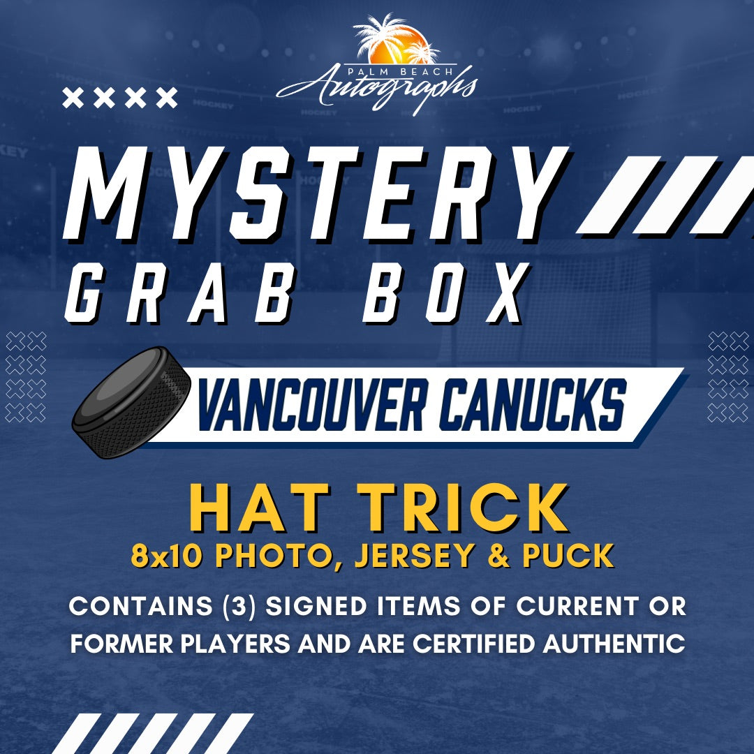 Mystery Grab Box - Vancouver Canucks NHL Hockey Autographed Hat Trick
