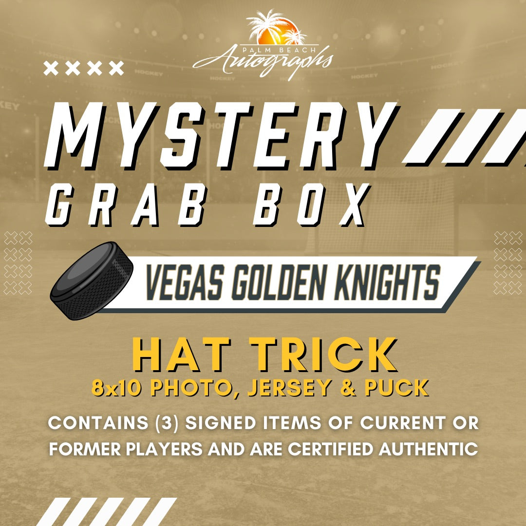 Mystery Grab Box - Vegas Golden Knights NHL Hockey Autographed Hat Trick