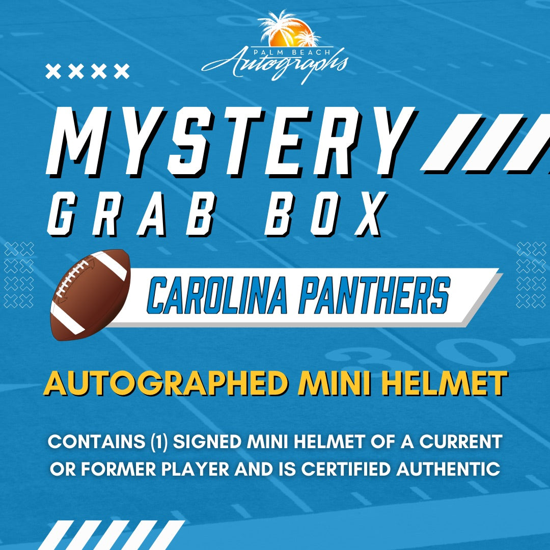 Mystery Grab Box - Carolina Panthers NFL Football Autographed Mini Helmet