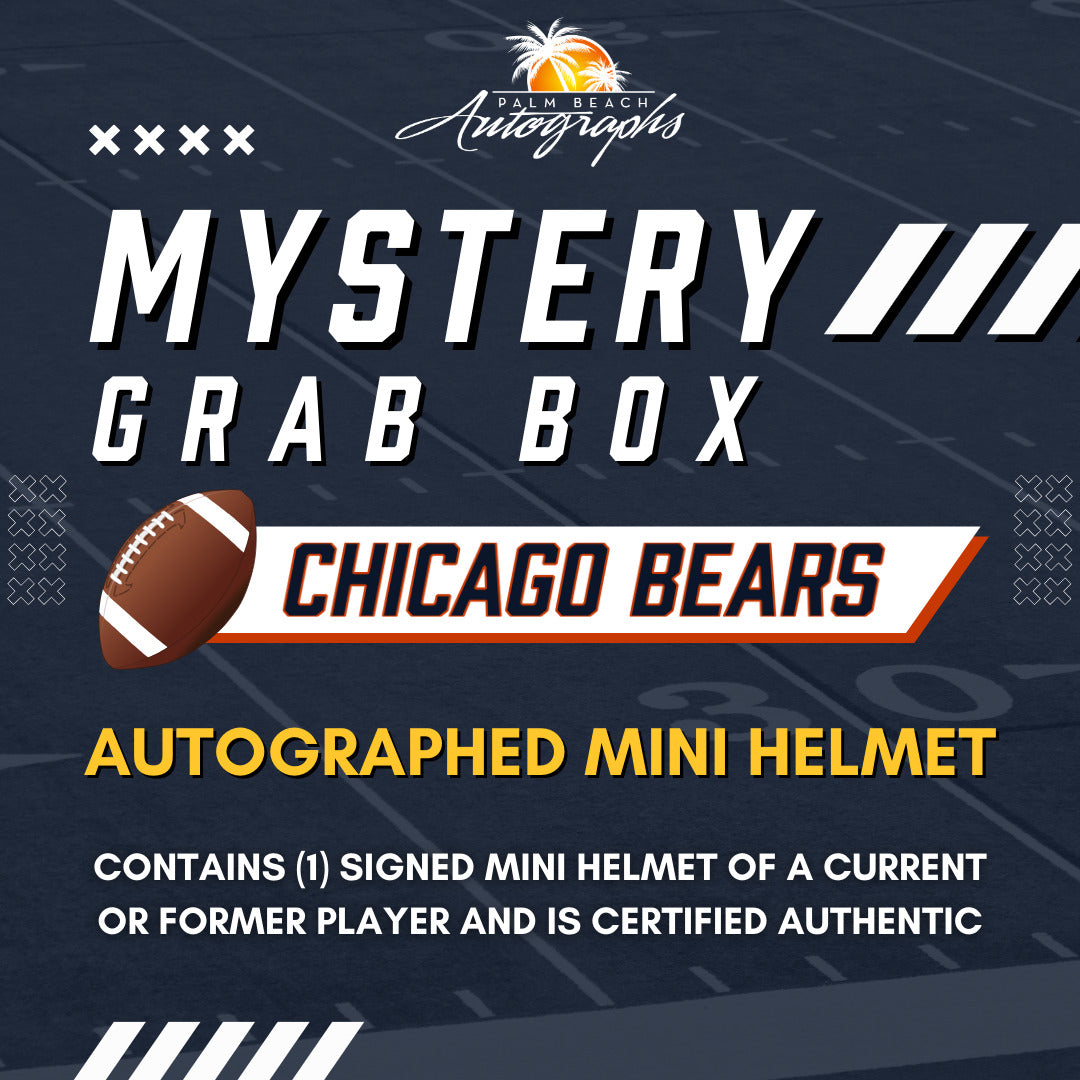 Mystery Grab Box - Chicago Bears NFL Autographed Mini Helmet