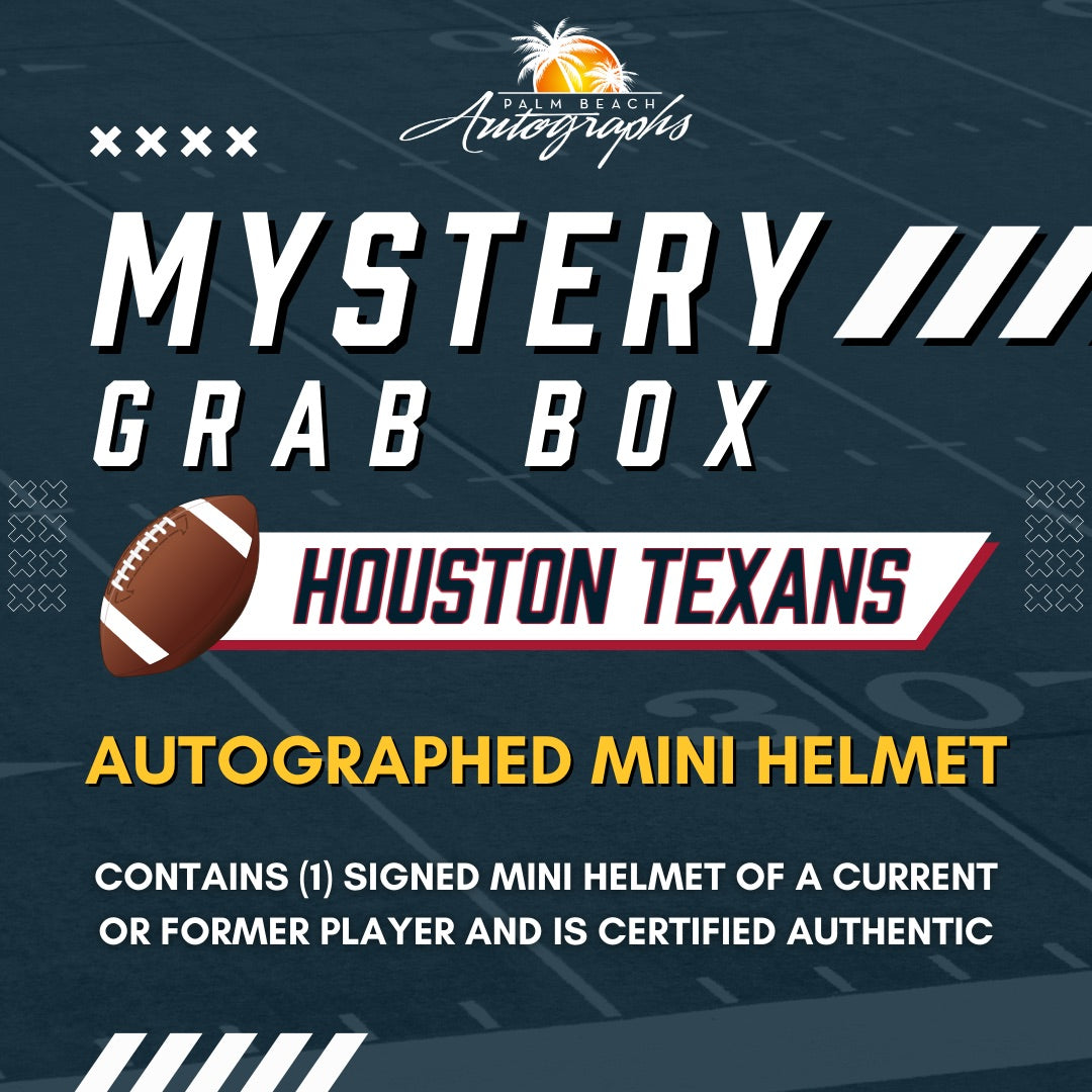 Mystery Grab Box - Houston Texans NFL Football Autographed Mini Helmet