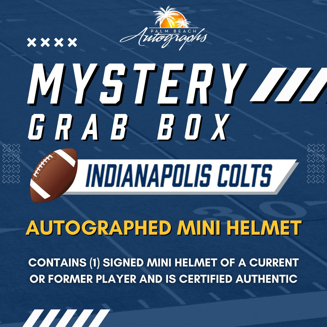 Mystery Grab Box - Indianapolis Colts NFL Football Autographed Mini Helmet